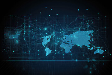 Online analytics for business on the screen. Big data analysis. Infographic statistic. Created with Generative AI