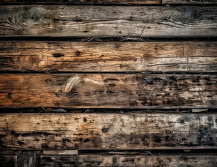 Obraz premium Wooden Board Background. Rustic, Farmhouse, Planks. Generative AI