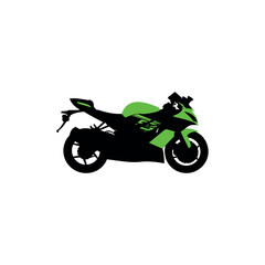 Motorcycle silhouette illustration creative design