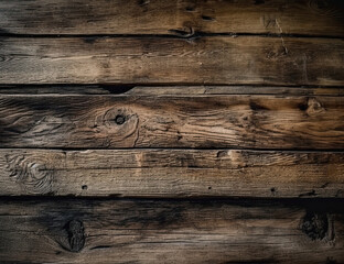 Obraz premium Wooden Board Background. Rustic, Farmhouse, Planks. Generative AI