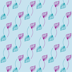 seamless pattern with flowers