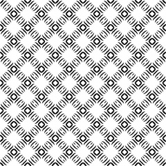 Black and white seamless pattern texture. Greyscale ornamental graphic design. Mosaic ornaments. Pattern template. Vector illustration. EPS10.