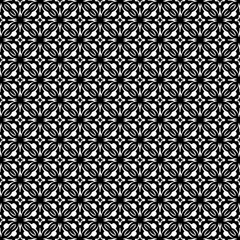 Black and white seamless pattern texture. Greyscale ornamental graphic design. Mosaic ornaments. Pattern template. Vector illustration. EPS10.