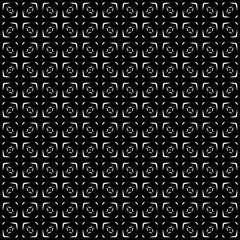Black and white seamless pattern texture. Greyscale ornamental graphic design. Mosaic ornaments. Pattern template. Vector illustration. EPS10.