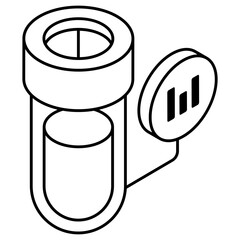 A unique design icon of business experiment 