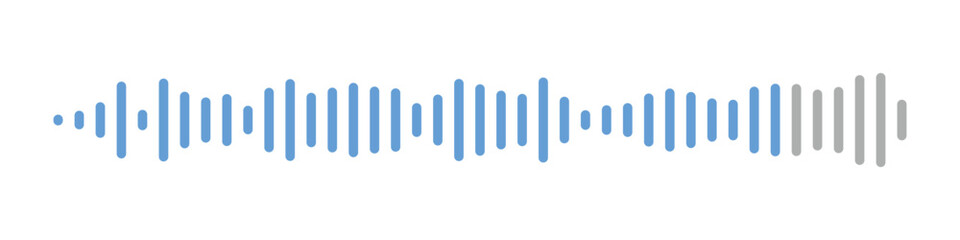 Obraz premium Sound waves message set. Voice audio messages collection. Spectrum noise graphic. Vector isolated illustration