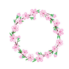 Sakura cherry blossom flower design