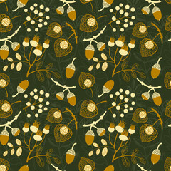 seamless pattern autumn background