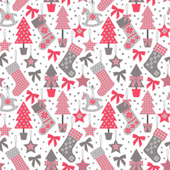 seamless pattern background christmas decor