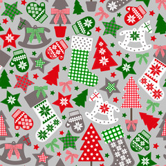 seamless pattern background christmas decor