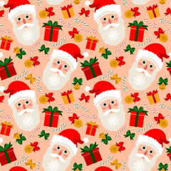 seamless pattern background christmas decor
