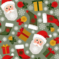 seamless pattern background christmas decor