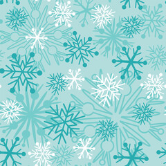 seamless pattern background snowflakes