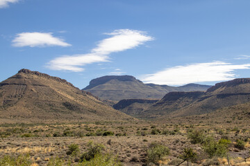 Fototapeta na wymiar Landschaft im Karoo Nationalpark in Südafrika