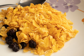 cereal solo y uvas pasa