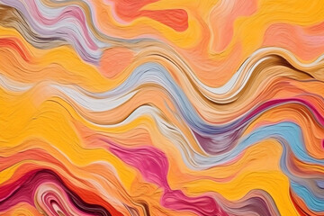 Obraz premium Colorful abstract waves texture background. Generative AI.