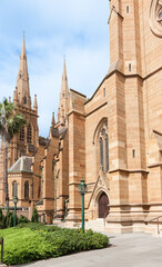 Fototapeta na wymiar St Mary's Cathedral , Sydney.