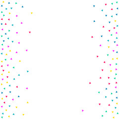 Color Confetti Christmas Vector White Background.