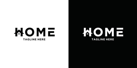 Real estate company logo design house vector logo template. Roof illustration. Design element. Logotype creative idea