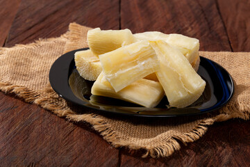 Cooked Manioc Esculenta (mandioca, Yuca, Brazilian Rice Paddy)