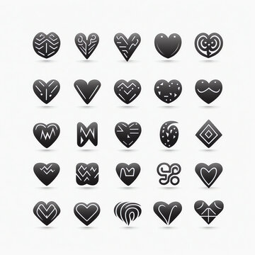 Hearticons generated by AI