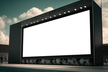 Billboard Sign on the sidewalk