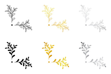 Floral templates for Invitation cards. Flower wedding invitation.