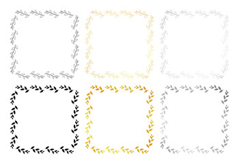 Floral templates for Invitation cards. Flower wedding invitation.