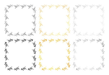 Floral templates for Invitation cards. Flower wedding invitation.