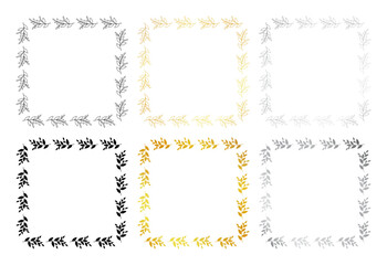 Floral templates for Invitation cards. Flower wedding invitation.