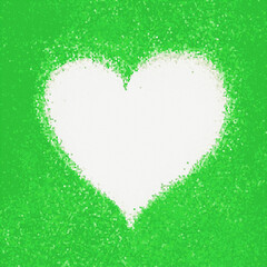 Mosaic green heart
