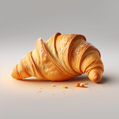 croissant, delicious big croissant on a white background
generated by AI