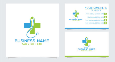 Vector health cross logo and symbol template
