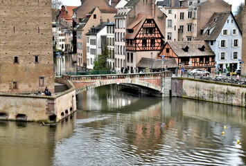 La petite France in Straßburg im Frühling