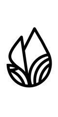 illustration design of a leaf logo