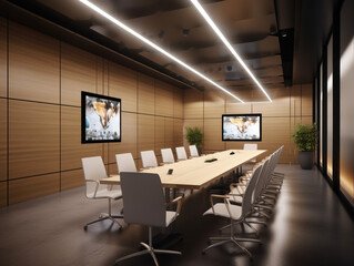 Fototapeta premium Meeting raum in modernem Büro