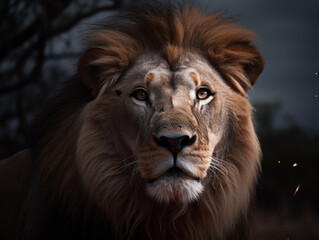 Naklejka premium Löwen Kopf