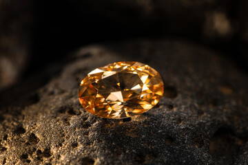 Yellow sapphire stone