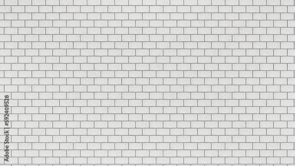 Poster grey brick tile wall background close up, gray stone tile block background with horizontal texture o