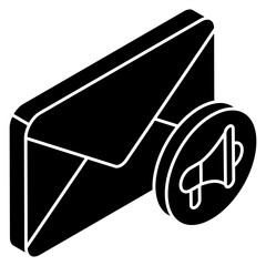 Modern design icon of email marketing