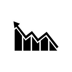 increase, business, growth, profit, finance, arrow, up, progress, investment, income, chart, financial, success, market, graph, money, icon, stock, vector, concept, graphic, price, rate, illustration