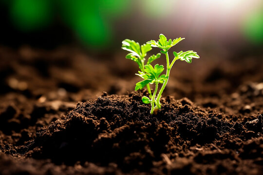 Pl&acirc;ntula em Crescimento - Celebrando o Dia da Terra