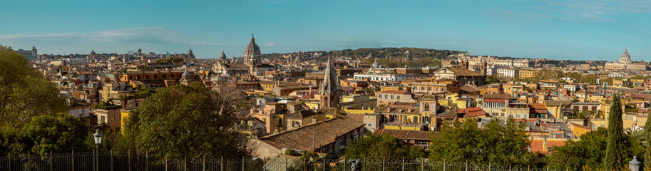Fototapeta na wymiar Panorama of Rome city, Italy