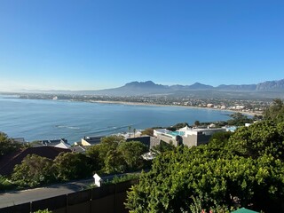 Fototapeta na wymiar Blick über die False Bay in Südafrika