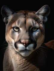 beautiful Puma portrait in the jungle generatieve ai