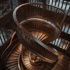 Infinity spiral staircase