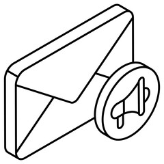 Modern design icon of email marketing