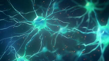 Neuronales Netzwerk mit Verbindungen AI Generated