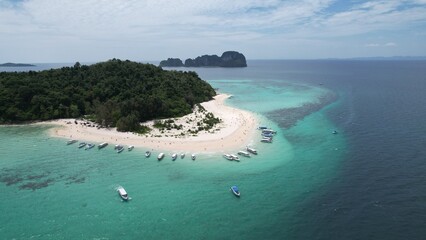 Phi Phi Bamboo Island Thailand by drone