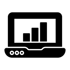 Online Graph Glyph Icon